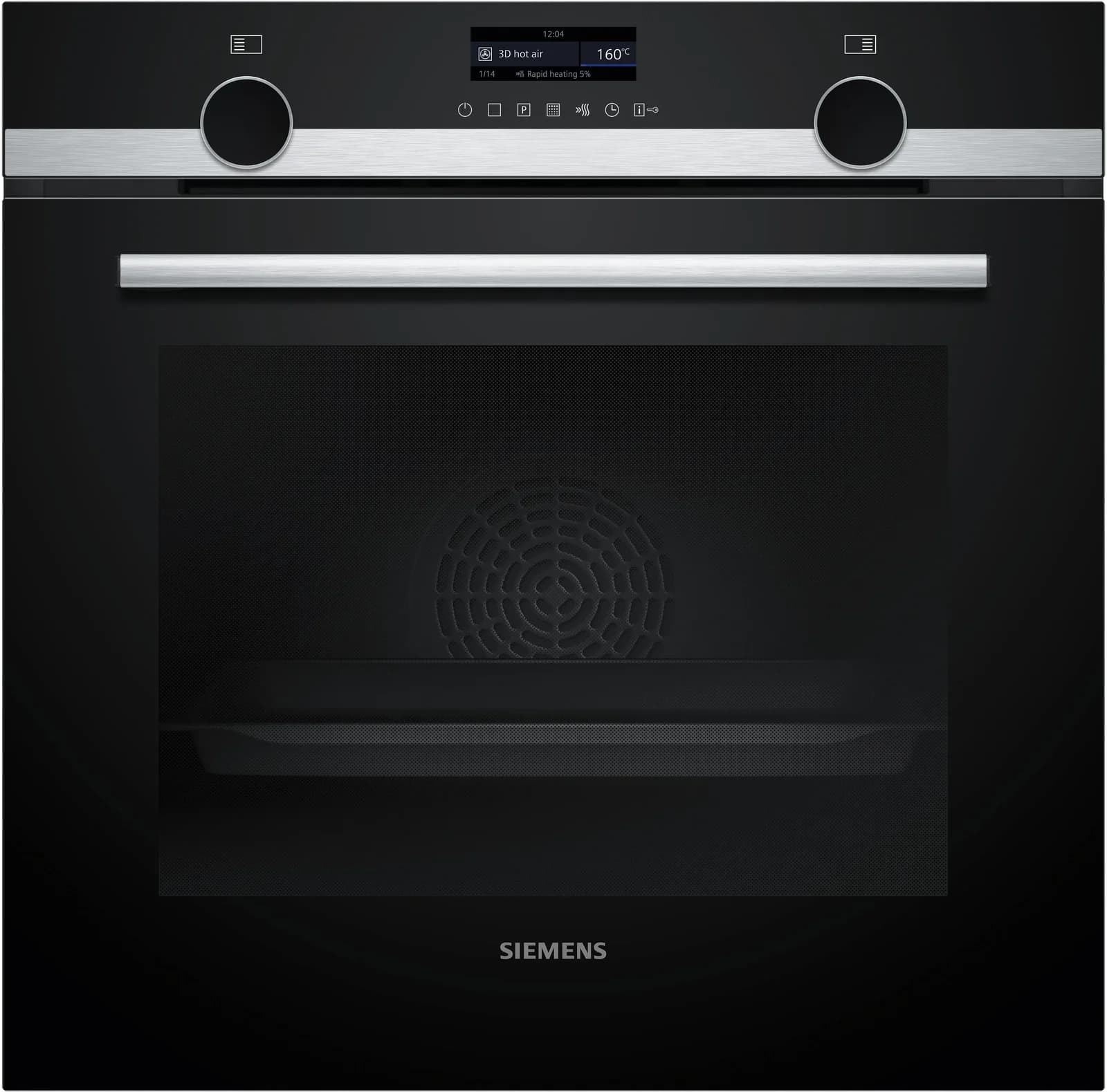 Siemens HB579GBR3 IQ500 Backofen Schwarz/Edelstahl 60 cm