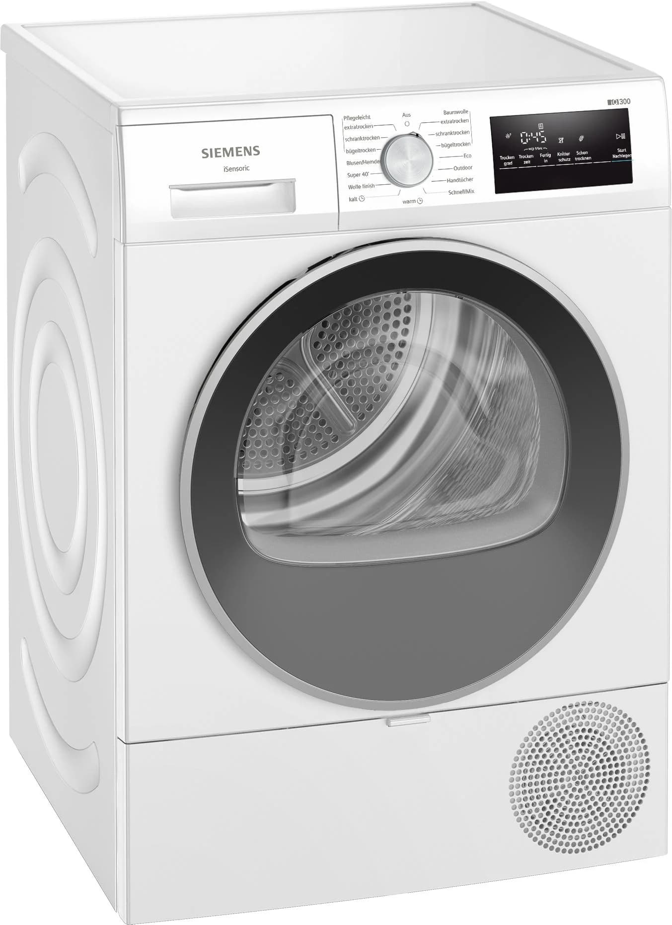 SIEMENS Wärmepumpentrockner WT45HV0EM 8 kg Weiß