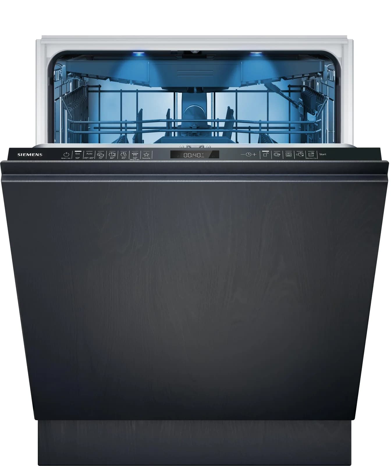 SIEMENS Geschirrspüler SX65YX07CE Vollintegrierbar Silber/Weiß
