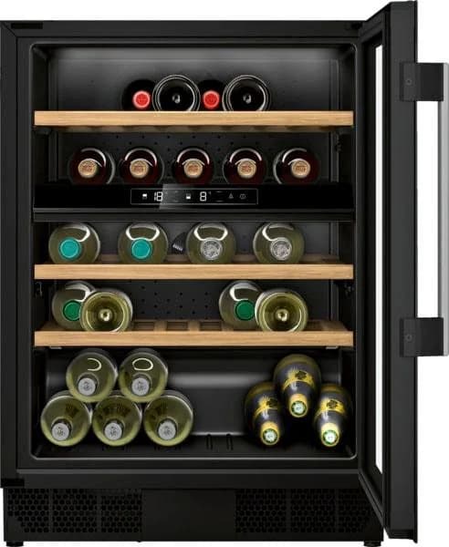Neff Weintemperierschrank 44 Flaschen 2 Temperaturzonen Schwarz
