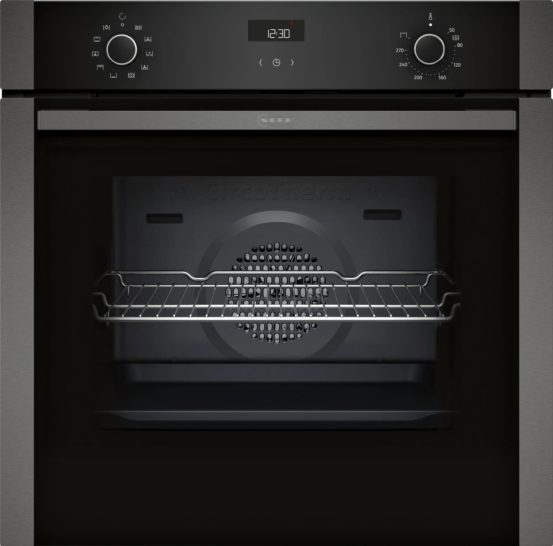 NEFF Einbaubackofen B1ACE2AG3 Grau CircoTherm®