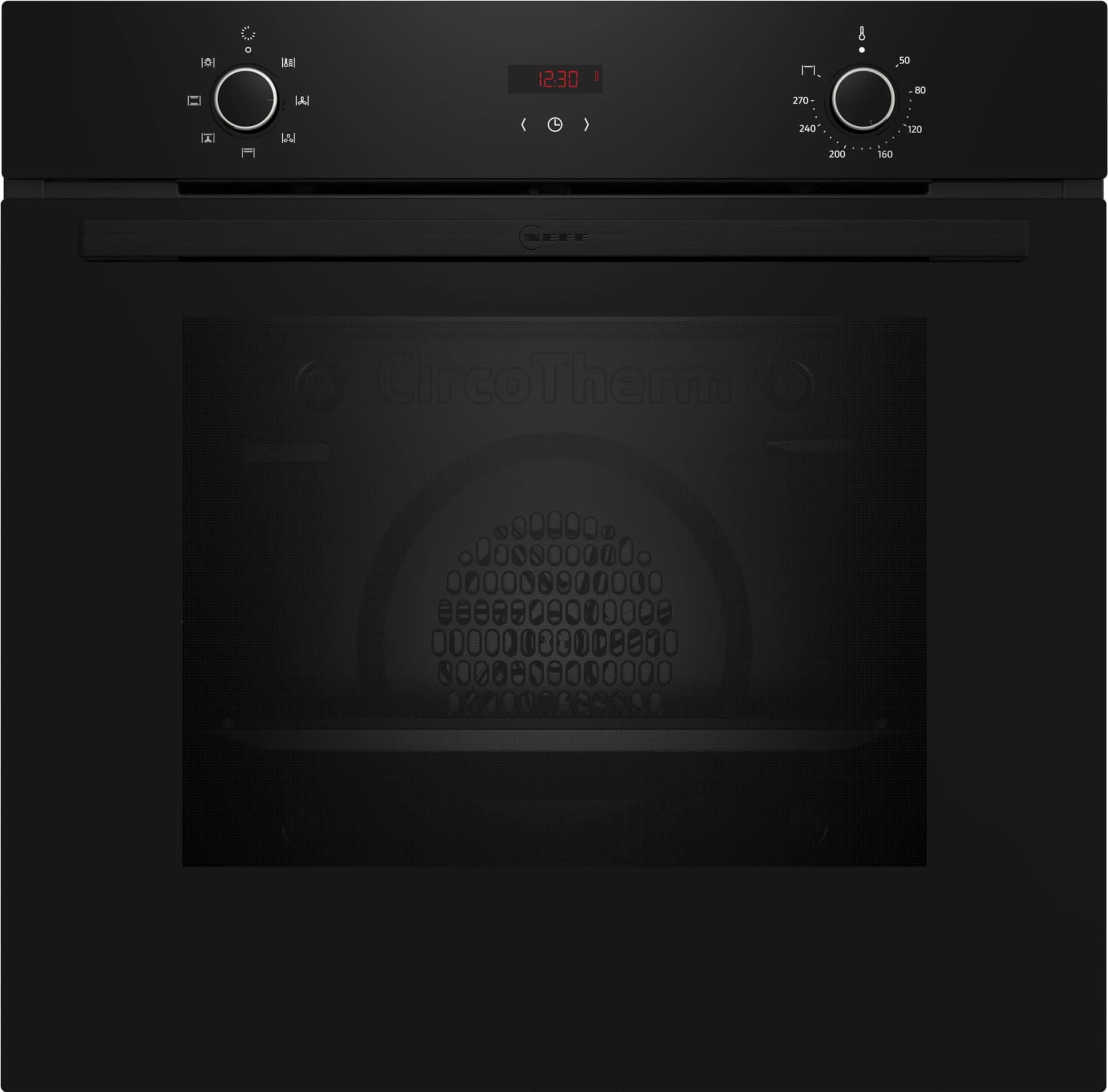 NEFF Einbaubackofen B1CCC0AK3 Schwarz mit CircoTherm
