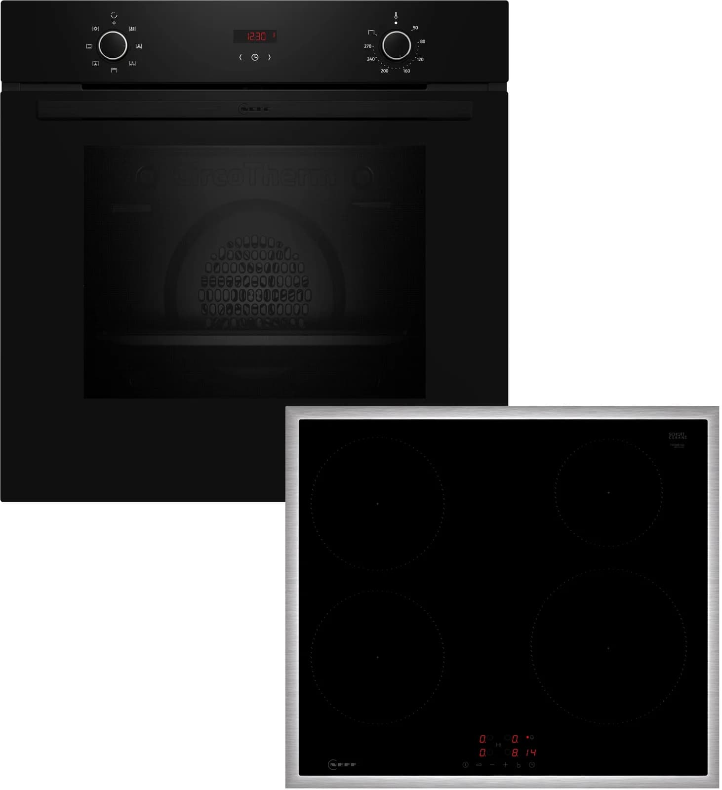 Neff BX36IB0 Backofen-Set Schwarz/Edelstahl 71 Liter