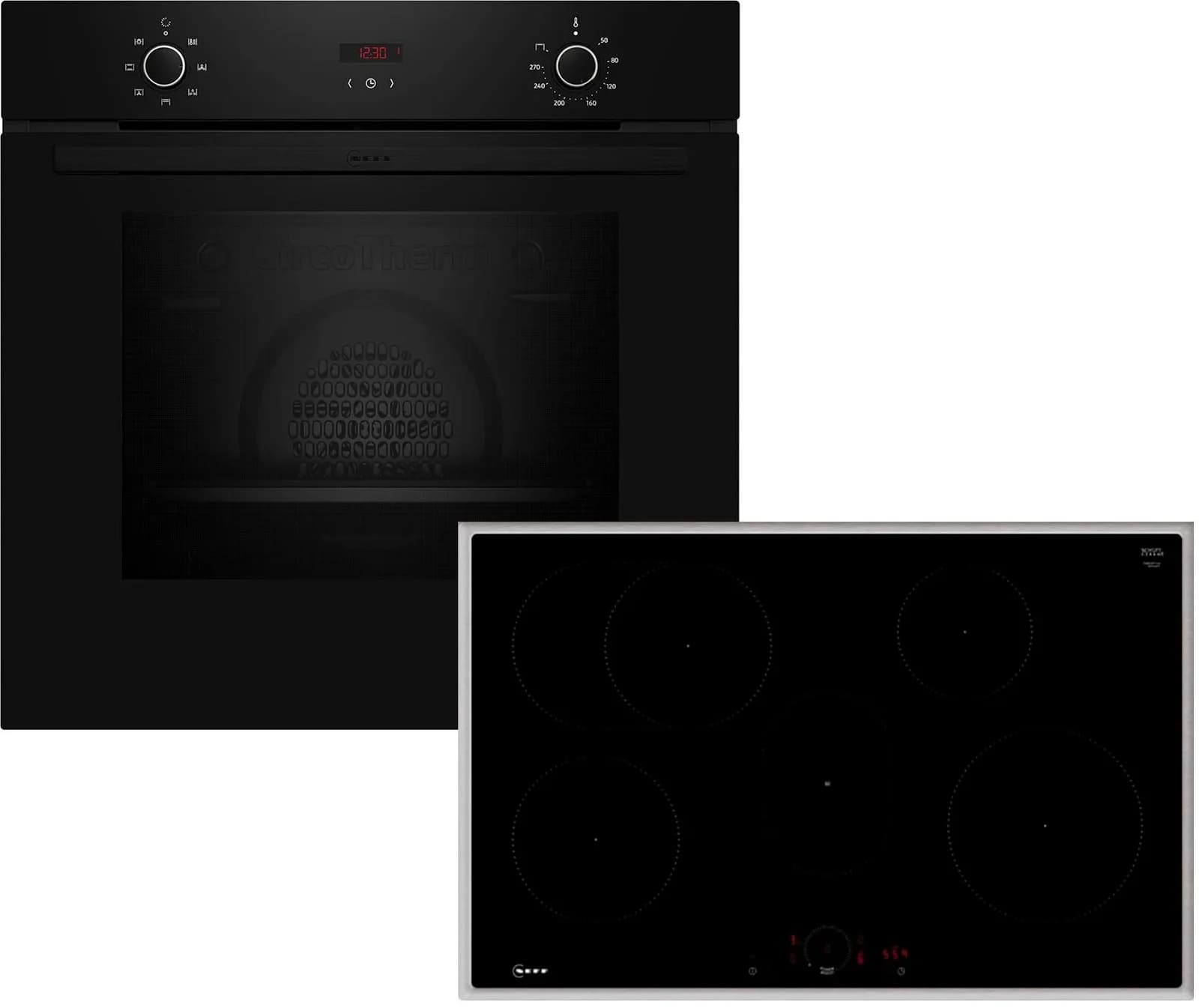 Neff BX38IB0 Backofen-Set Schwarz/Edelstahl