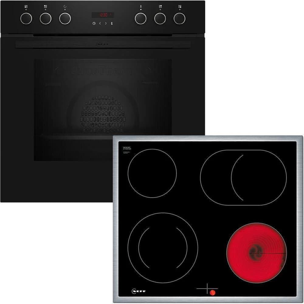 NEFF Elektro-Herd-Set EX4PB0 Schwarz CircoTherm®