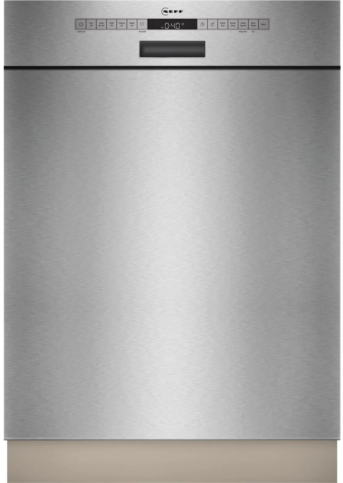 NEFF Unterbaugeschirrspüler S125EBS16E Silber Open Dry