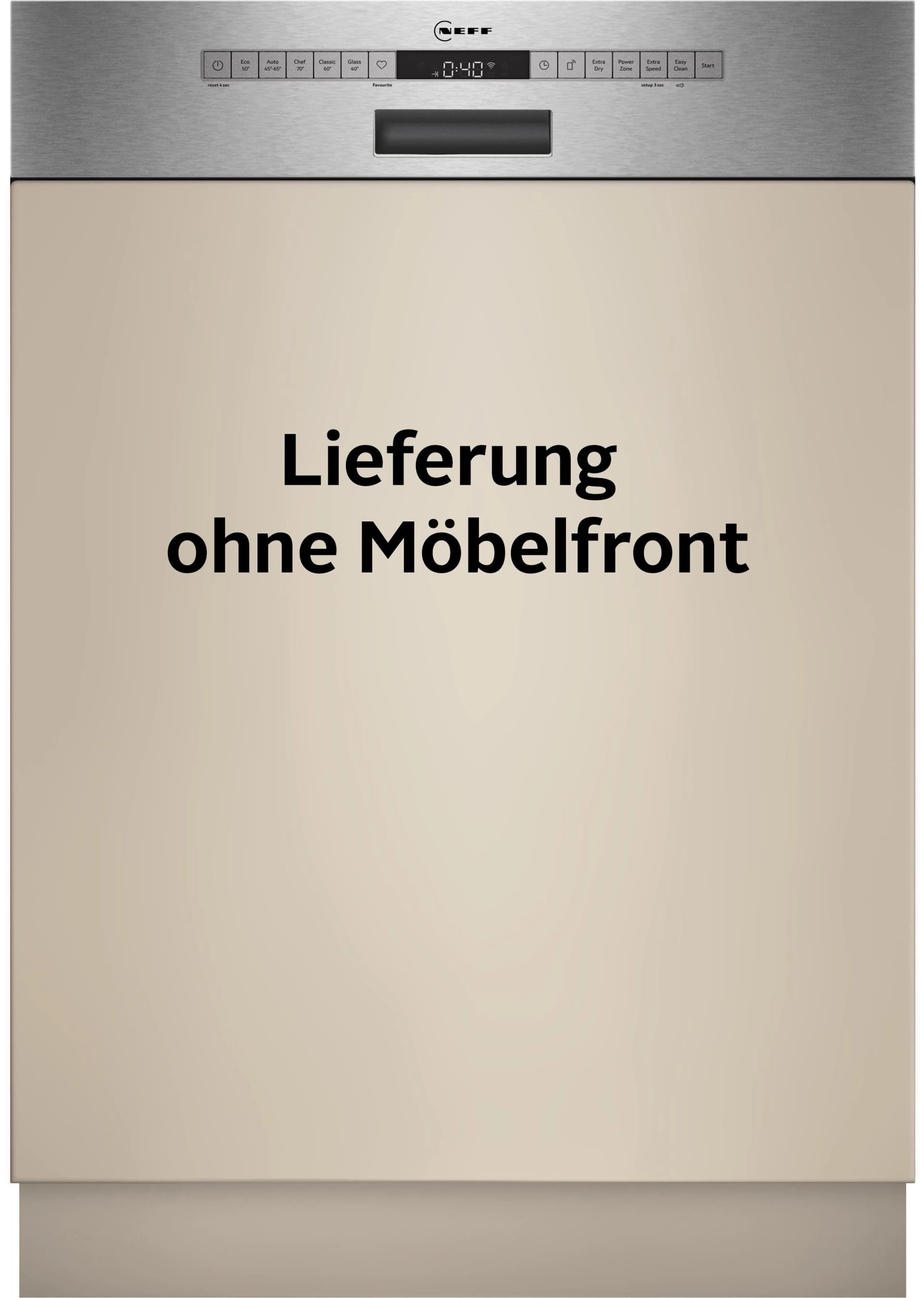 NEFF teilintegrierbarer Geschirrspüler S145HCS03E Energieeffizienz C