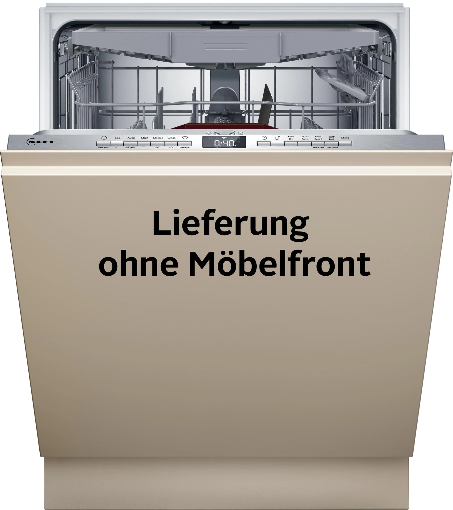 NEFF S155HCX03E Vollintegrierbarer Geschirrspüler Weiß