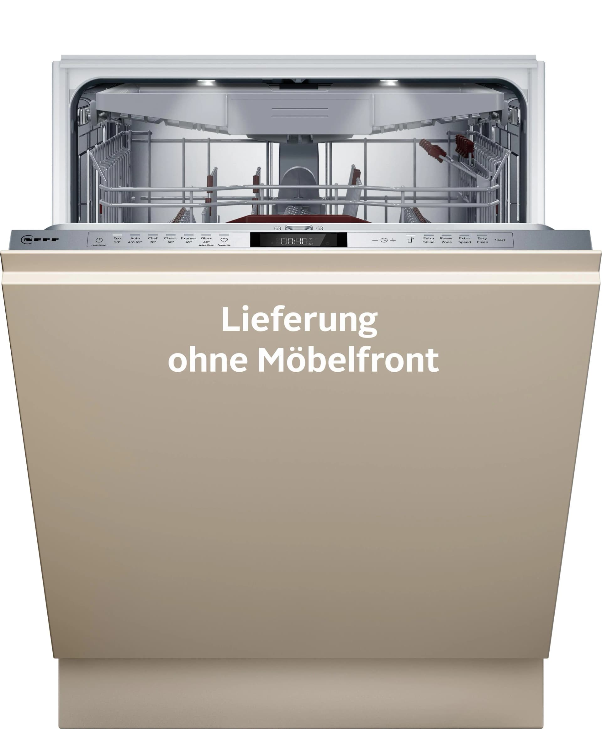 NEFF Geschirrspüler Vollintegrierbar Weiß Energieeffizienz B