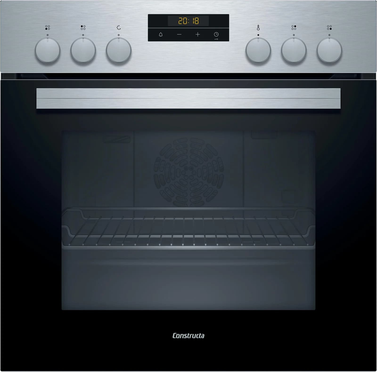 CONSTRUCTA Backofen-Set CX3B3BLACK Schwarz Glaskeramik Touch