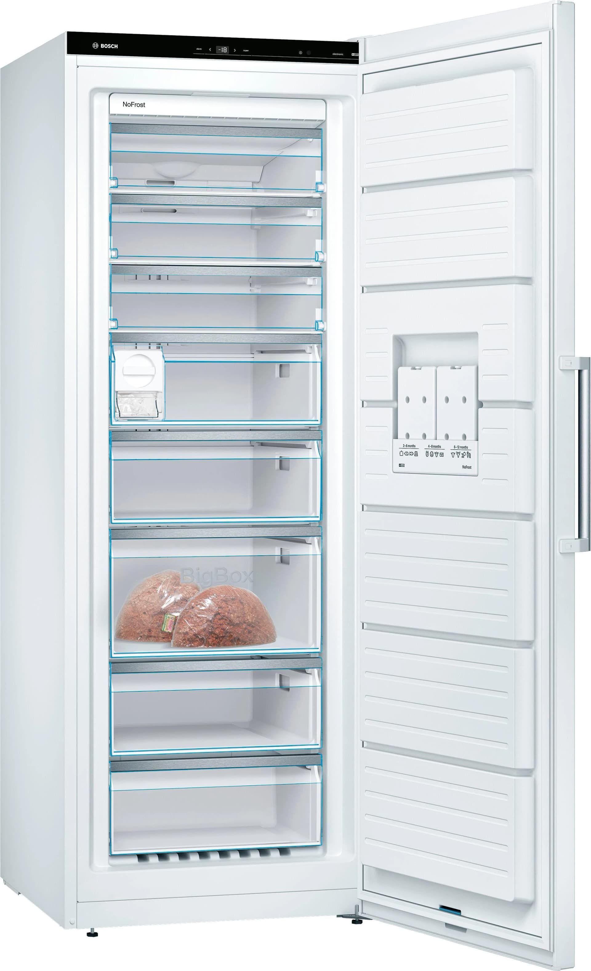 BOSCH Gefrierschrank GSN58AWDV 4-Sterne LED-Innenbeleuchtung NoFrost