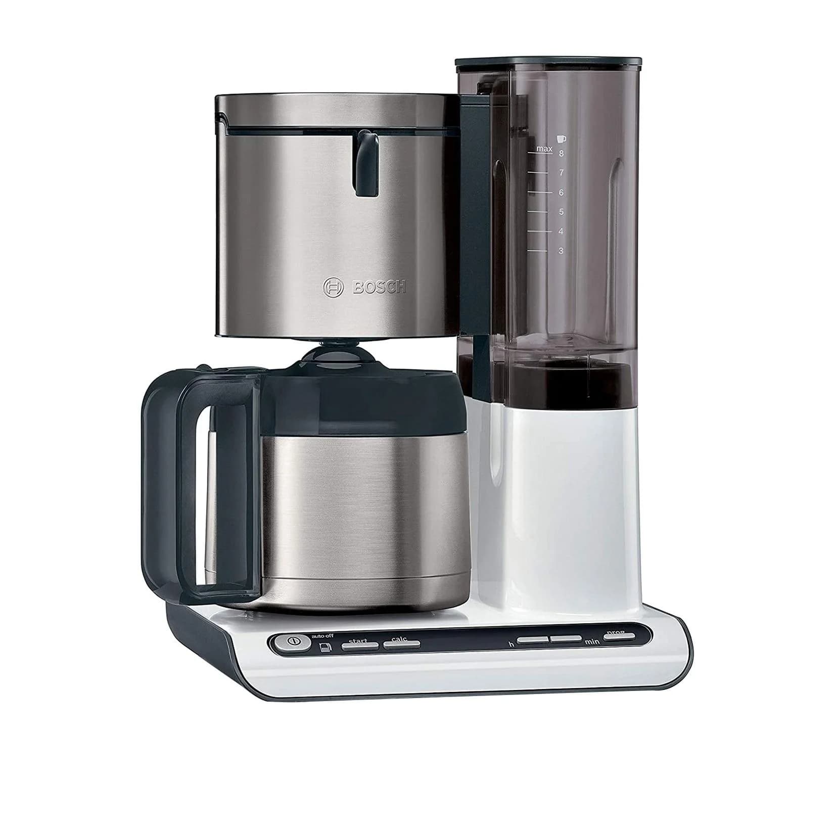 Bosch Filterkaffeemaschine Styline TKA8A681 Weiß mit Thermokanne