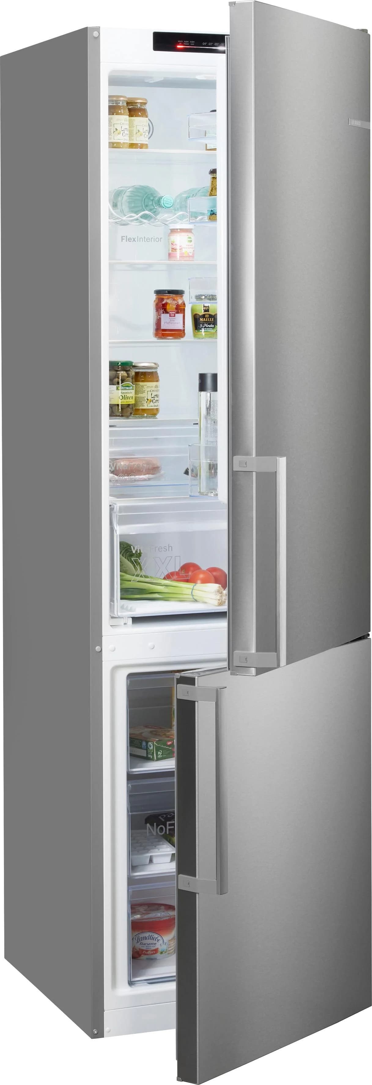 Bosch Kühl-/Gefrierkombination Silber No-Frost
