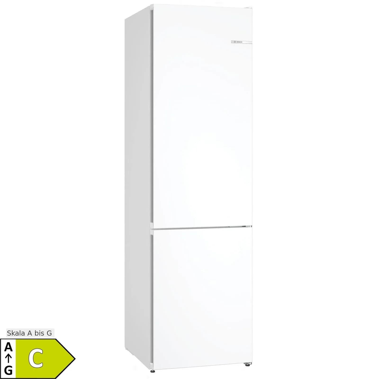 Bosch Kühl-/Gefrierkombination Weiß mit 4-Sterne-Gefrierfach und VitaFresh 0°C Schublade