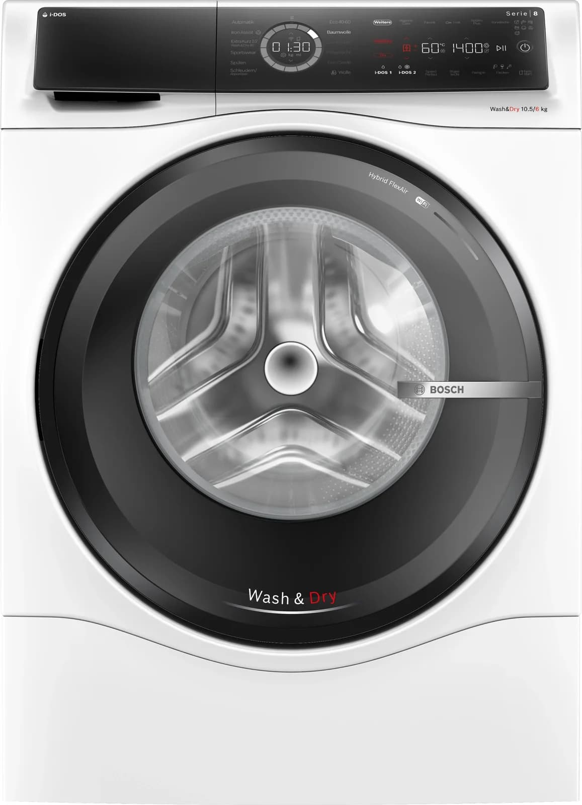 Bosch Waschtrockner WNC254A40 Serie 8 Weiß/Schwarz i-Dos Home Connect - Bild 2