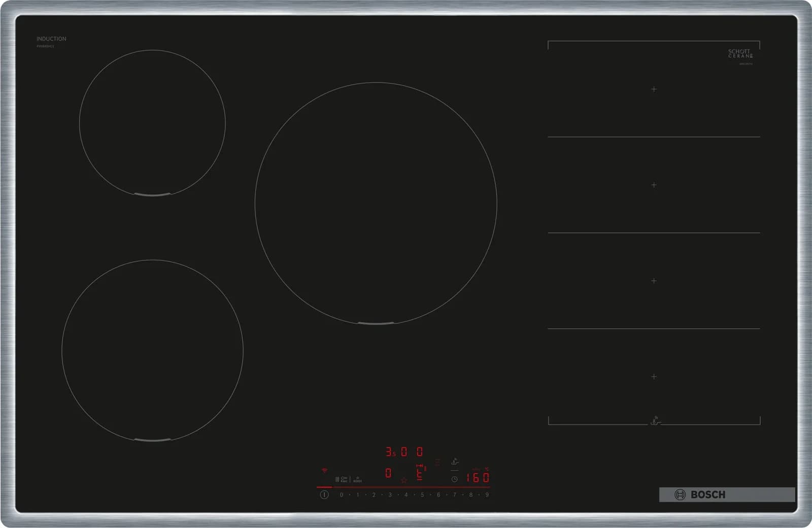 BOSCH Induktions-Kochfeld PXV845HC1E Schwarz