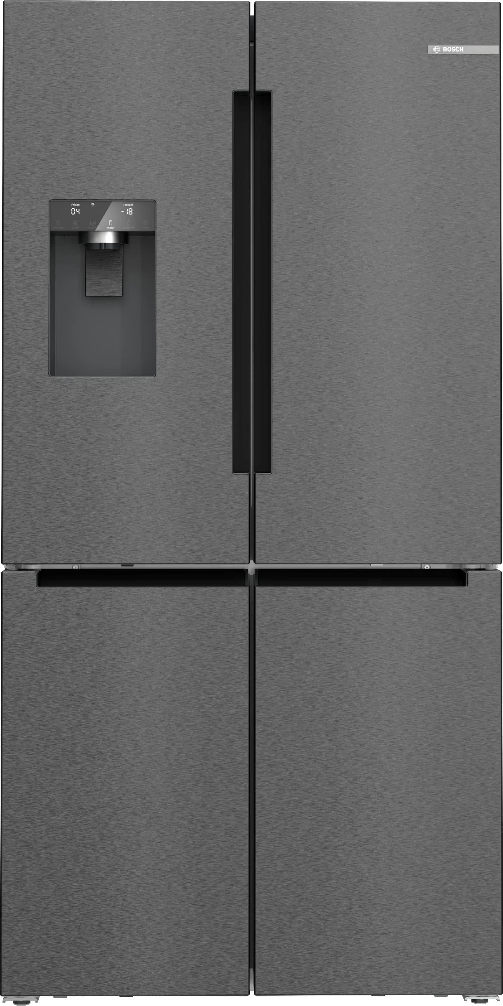 BOSCH Multi Door KFI96AXEA Kühl-Gefrier-Kombi Schwarz