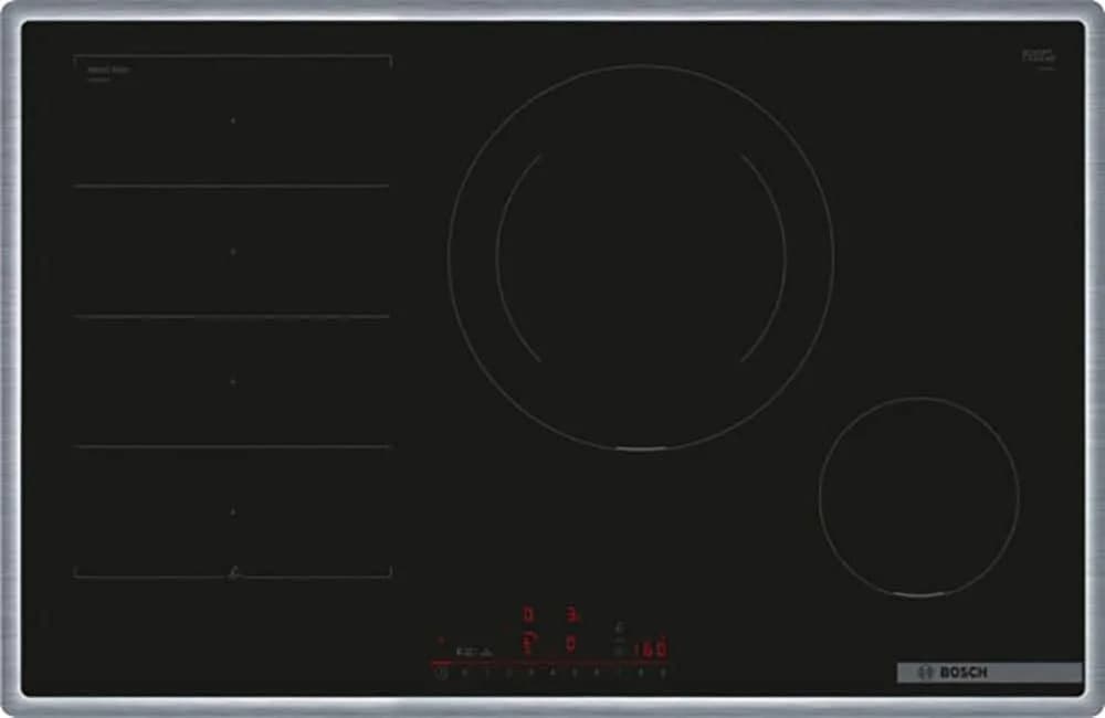 Bosch PXE845HC1E Serie 6 Autarkes Kochfeld Schwarz/Edelstahl 80 cm