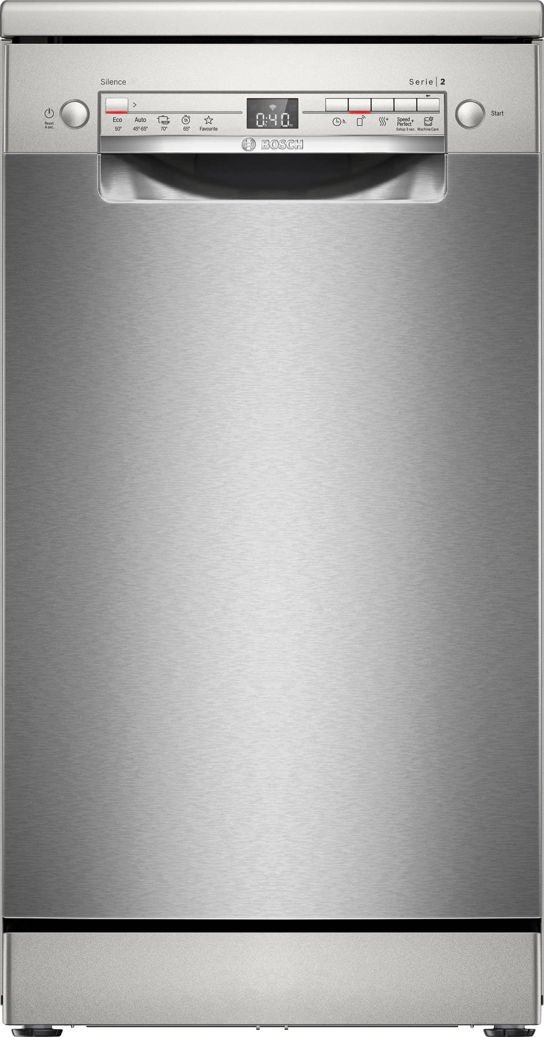 BOSCH Standgeschirrspüler SPS2HKI42E Silber