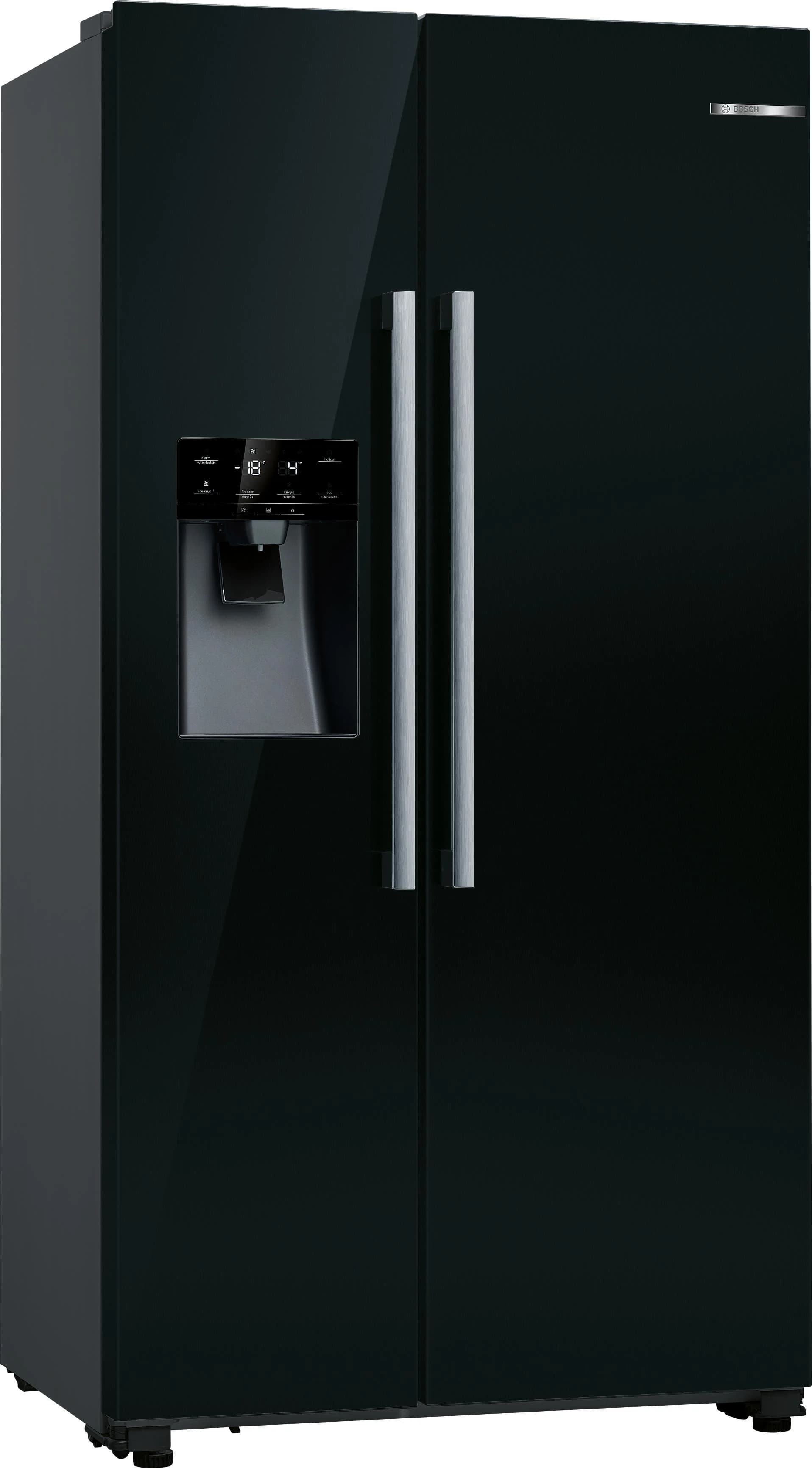 BOSCH Side-by-Side KAD93ABEP Kühlschrank Schwarz LED-Innenbeleuchtung