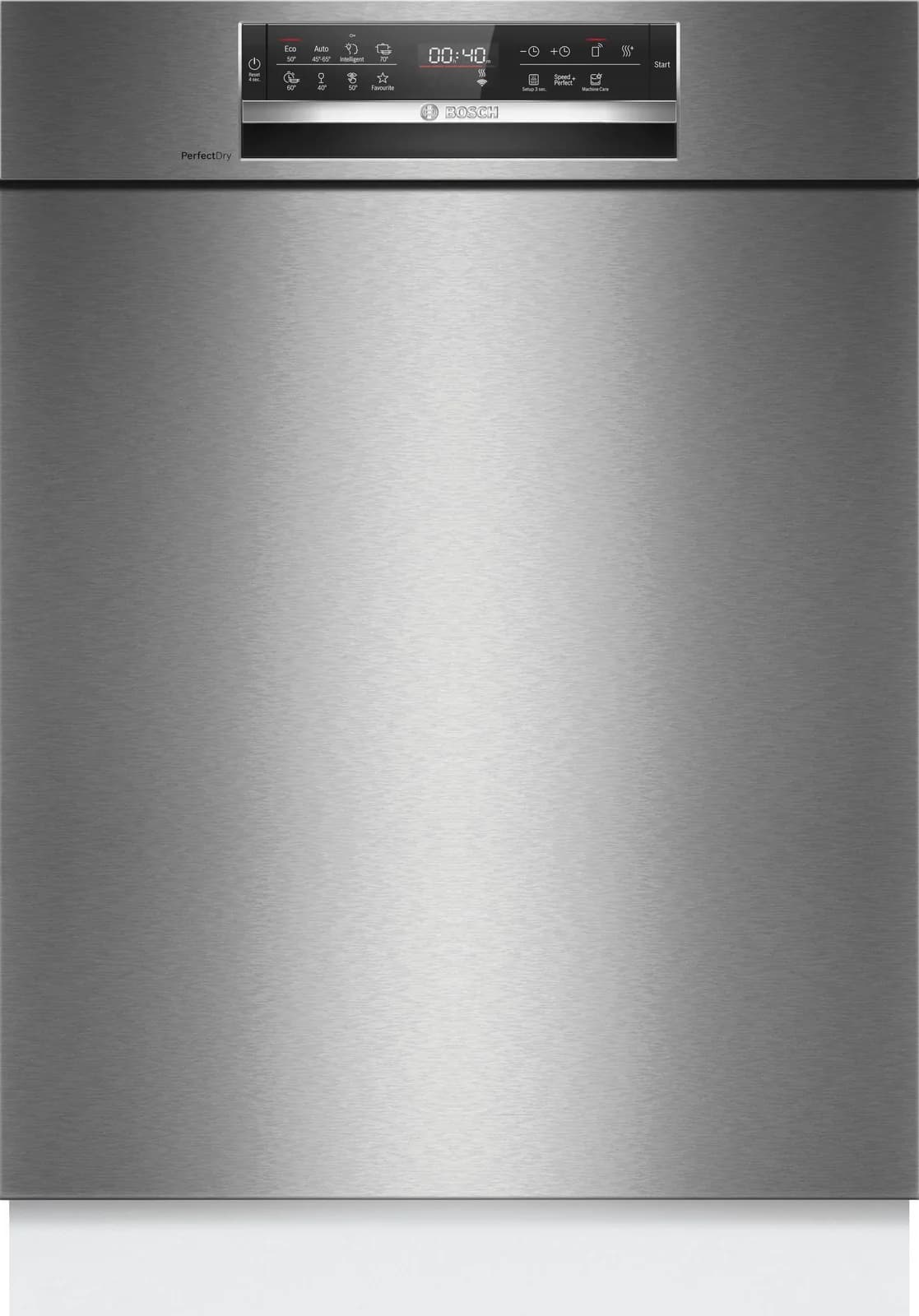 BOSCH Unterbaugeschirrspüler SMU6ZCS16E Silber Besteckschublade