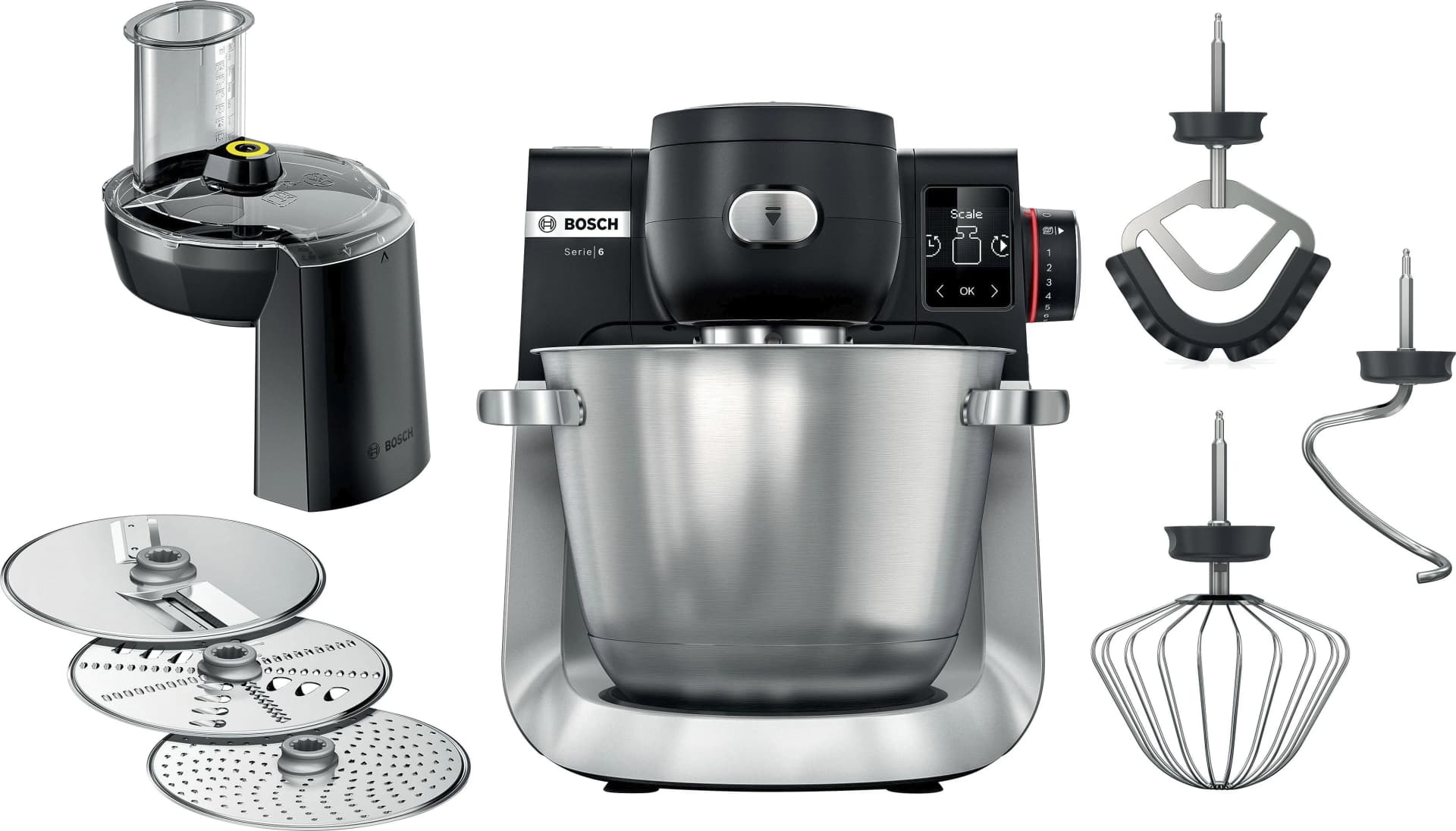 Bosch Küchenmaschine Serie 6 MUMS6ZS13D Automatikprogramme 1g Waage Schwarz