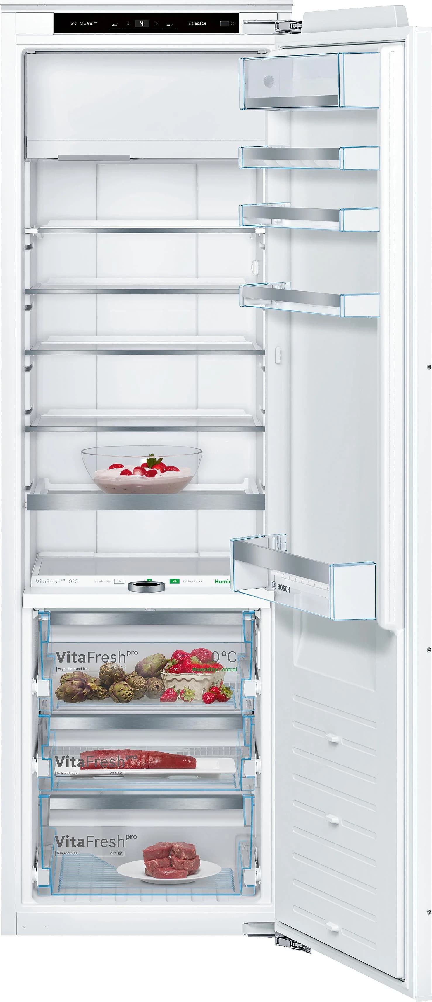 Bosch Einbaukühlschrank KIF82PFE0 Silber VitaFresh 0°C Zone