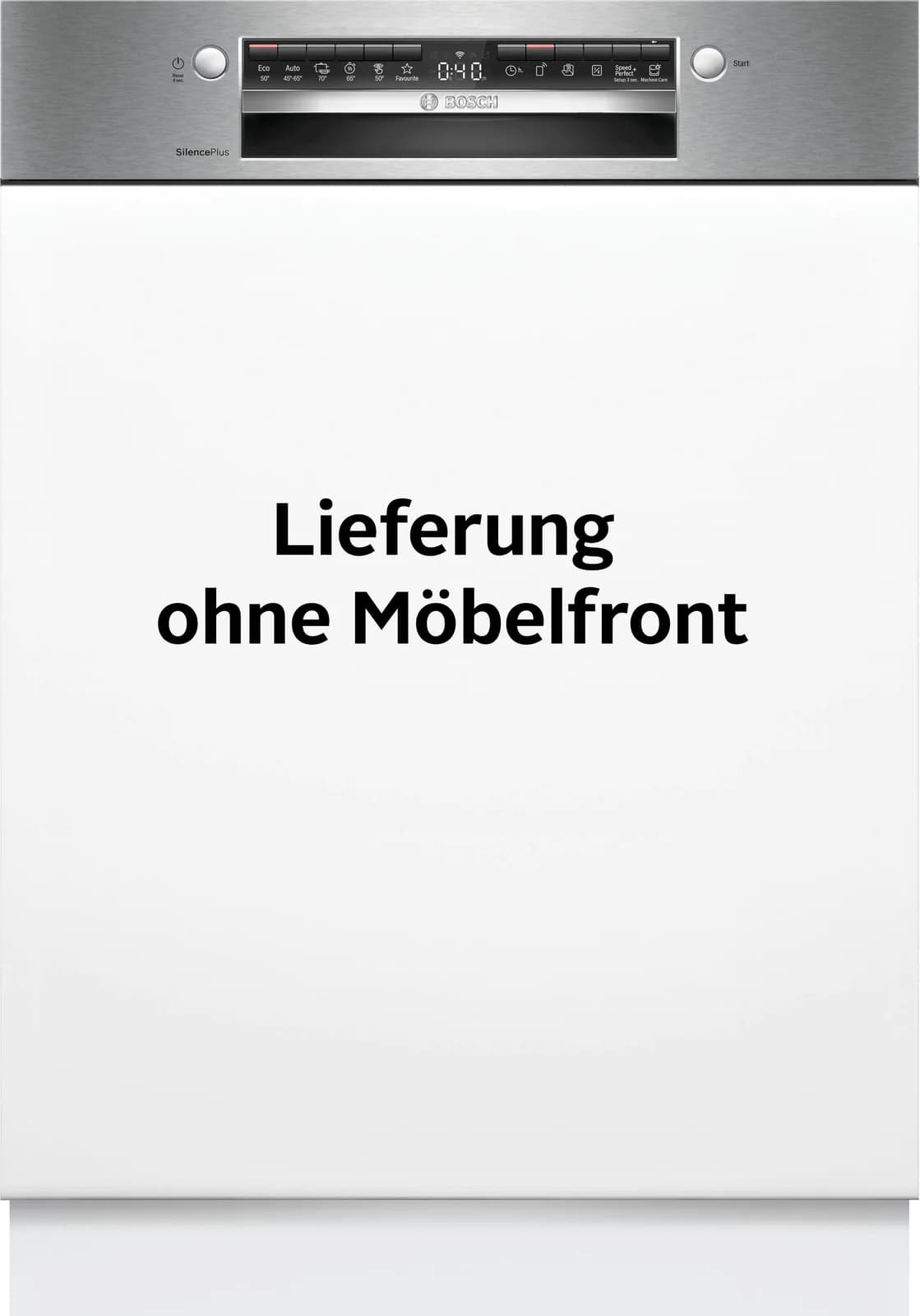 BOSCH teilintegrierbarer Geschirrspüler SMI4EVS08E Silber