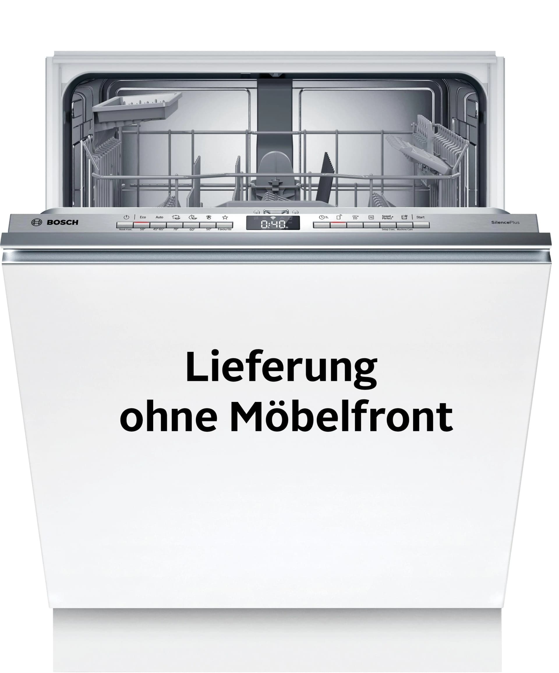 BOSCH vollintegrierbarer Geschirrspüler SMV4EAX28E Silber