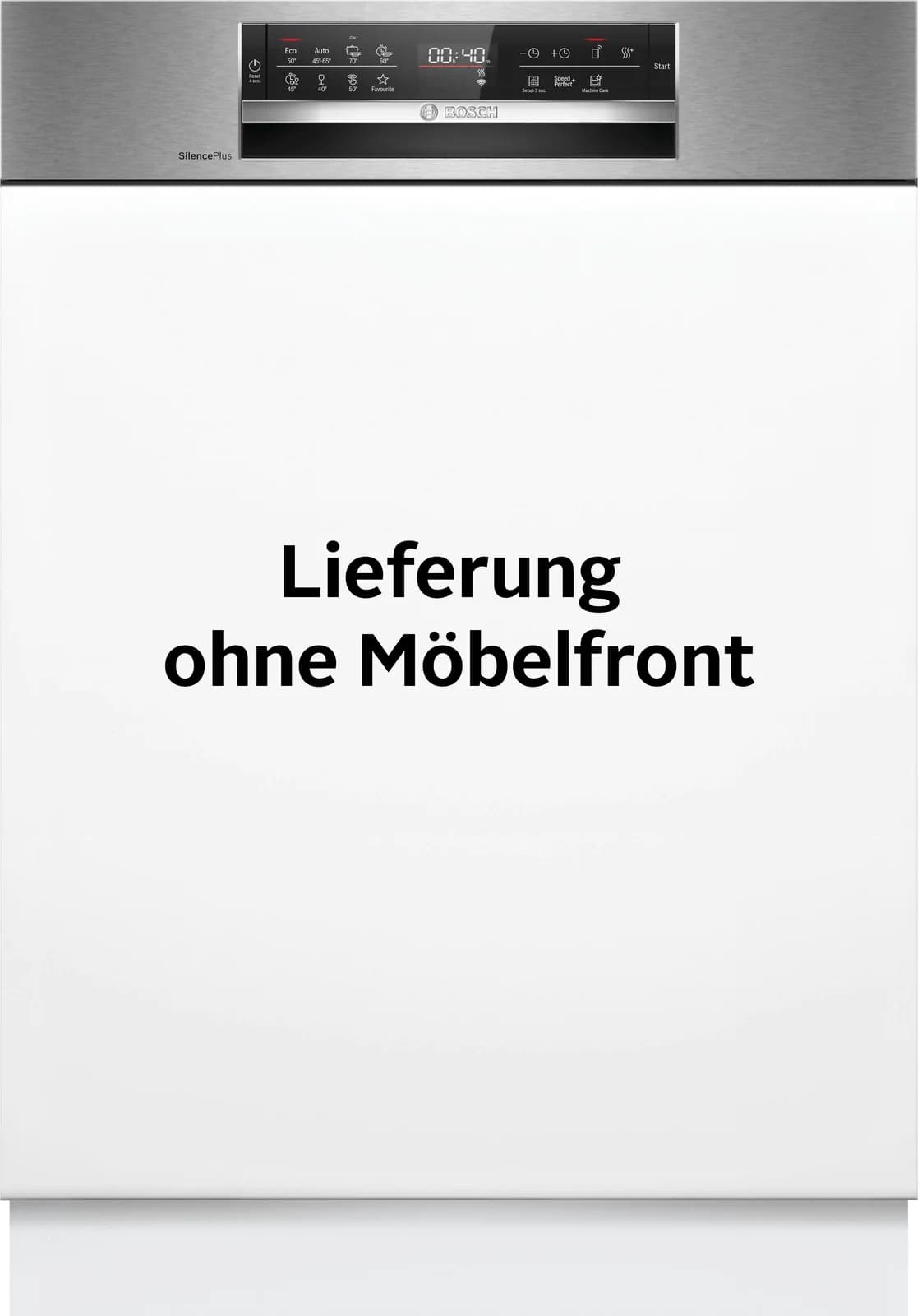 BOSCH teilintegrierbarer Geschirrspüler SMI6ECS12E Silber