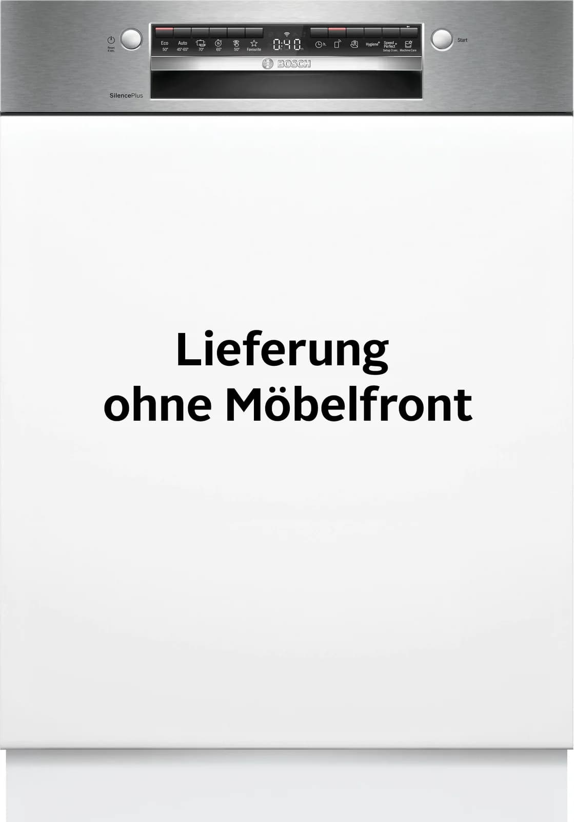 BOSCH teilintegrierbarer Geschirrspüler SMI4EVS09E Silber