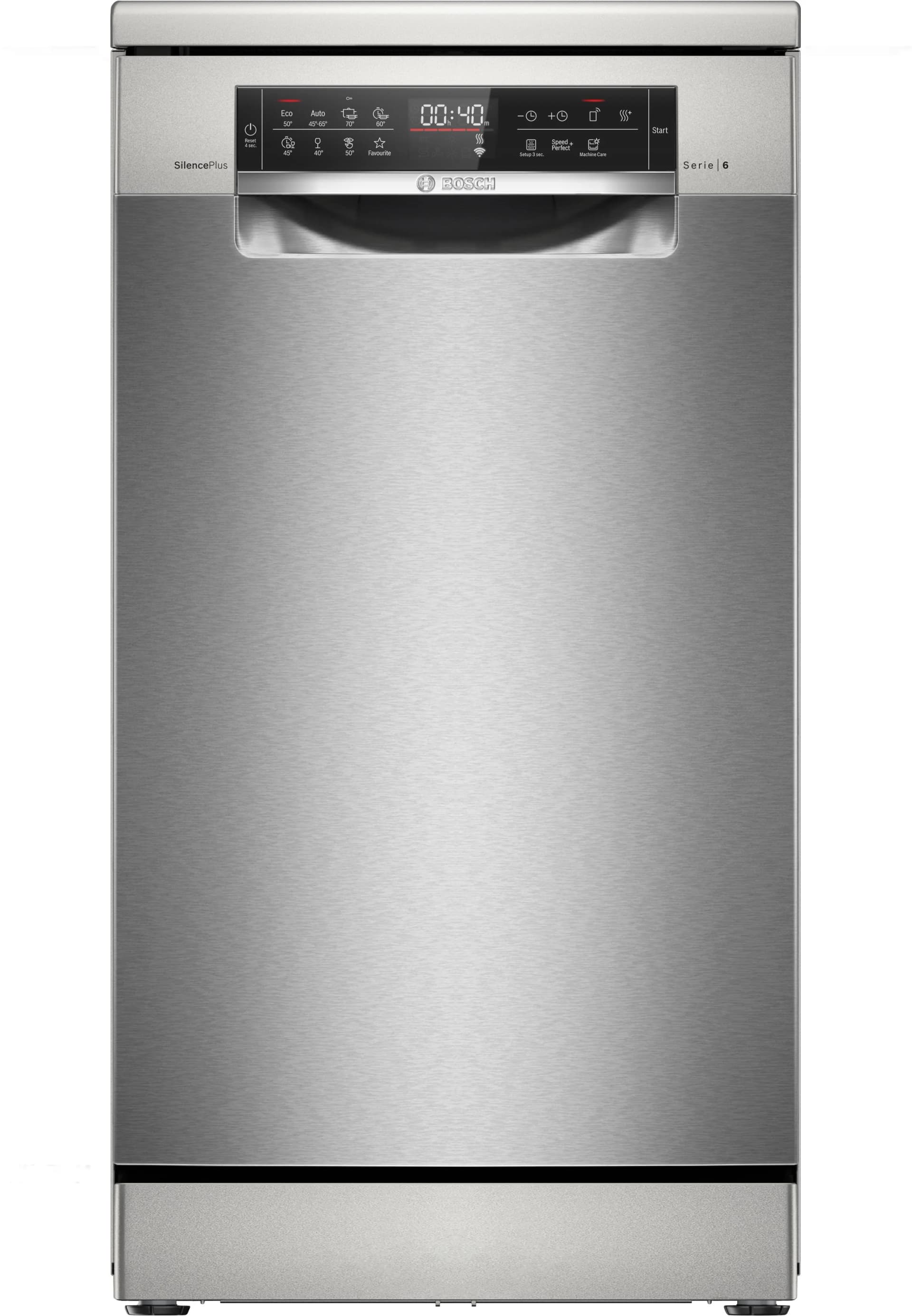 Bosch SPS6EMI21E Serie 6 Spülmaschine Silber 45 cm Home Connect