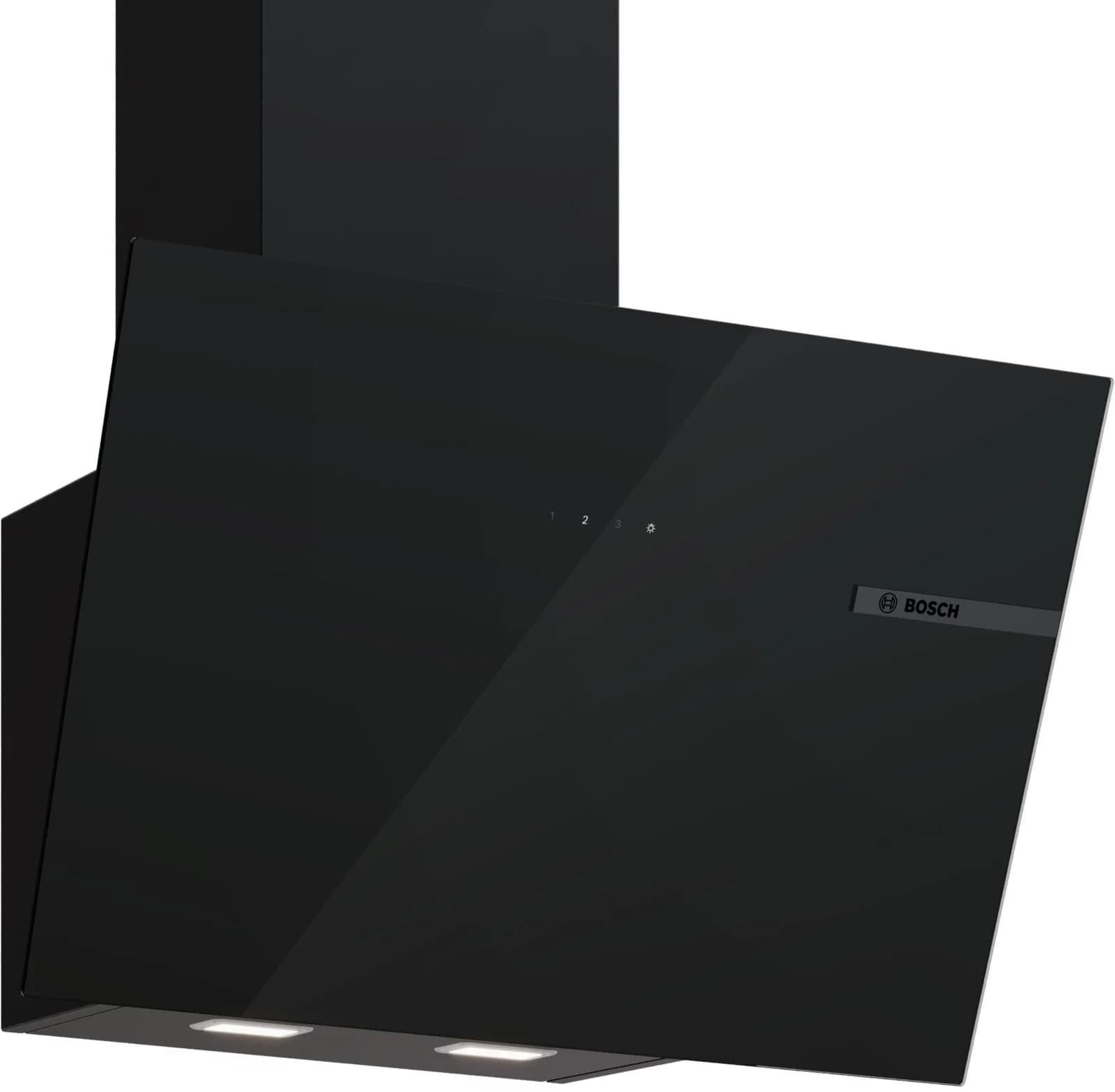 BOSCH Kopffreihaube DWK65DF61 Schwarz Glas TouchControl