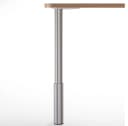 TopLine Tischbein Studio 91,5-109,5cm Stützfuß Edelstahloptik höhenverstellbar Bild 2