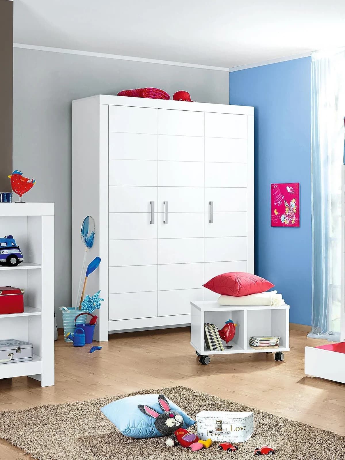 Kleiderschrank PAIDI 3-trg. Fiona Weiß