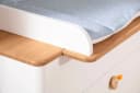 PAIDI Wickelaufsatz Lotte & Fynn Weiß Eiche Massivholz Bild 4
