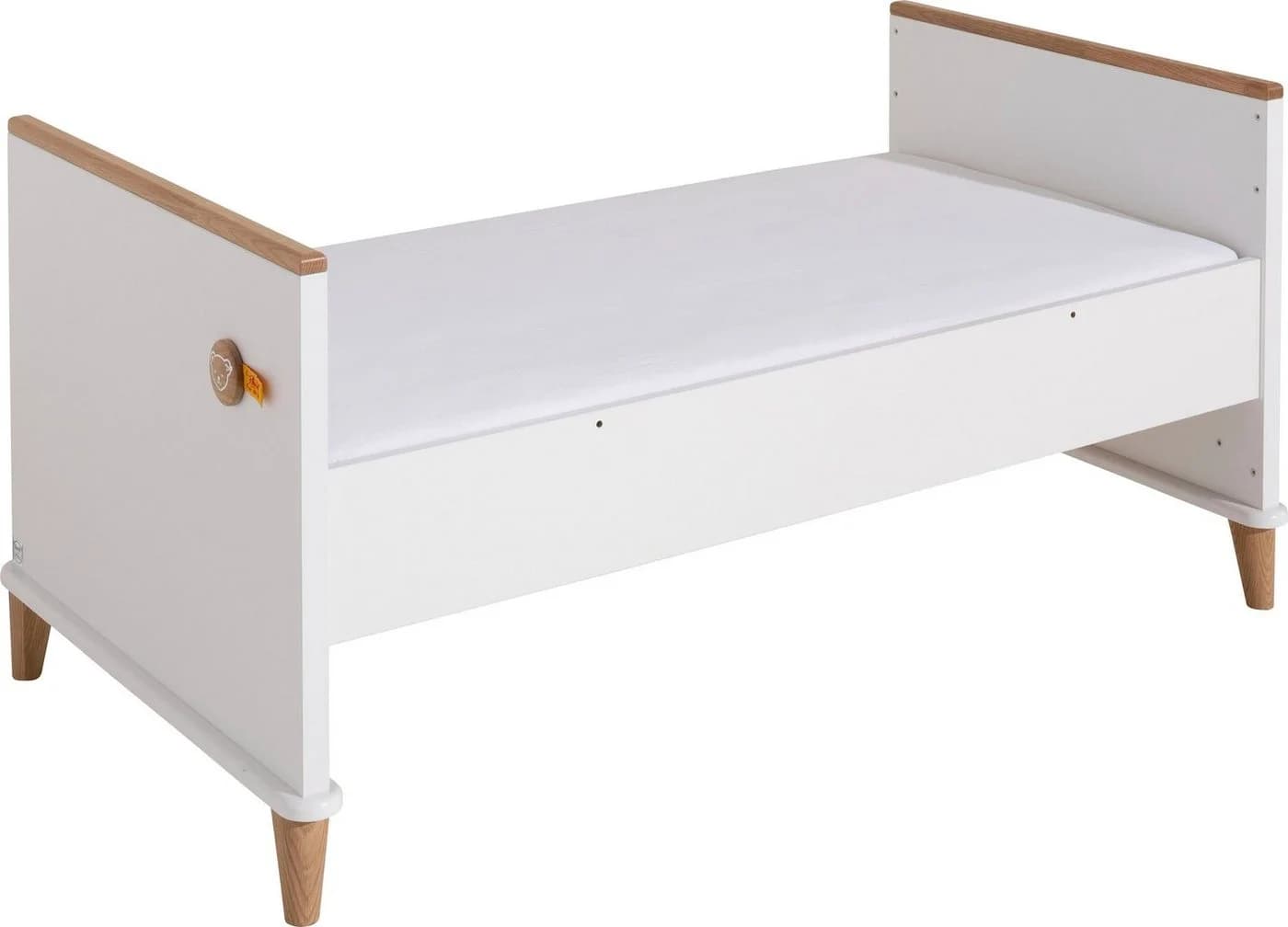 PAIDI Umbauseiten Lotte & Fynn Weiß Babybett zu Juniorbett