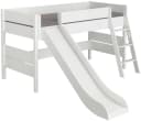 PAIDI Spielbett Tiago Kreideweiß mit Leiter und Rutsche Bild 2