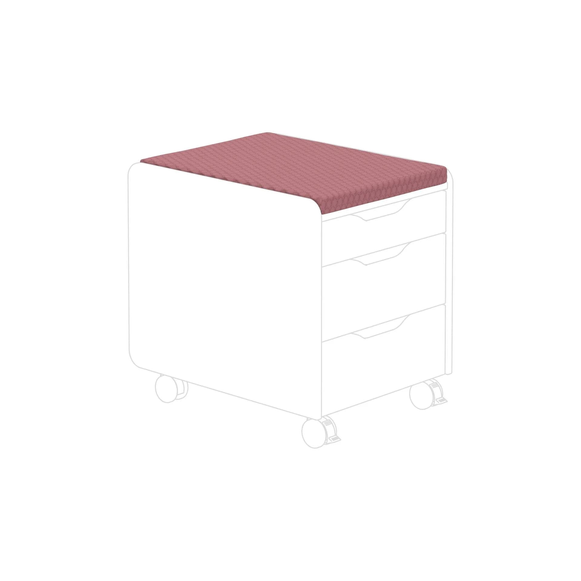 Sitzpolster PAIDI TEENIO Himbeere Recyceltes Polyester