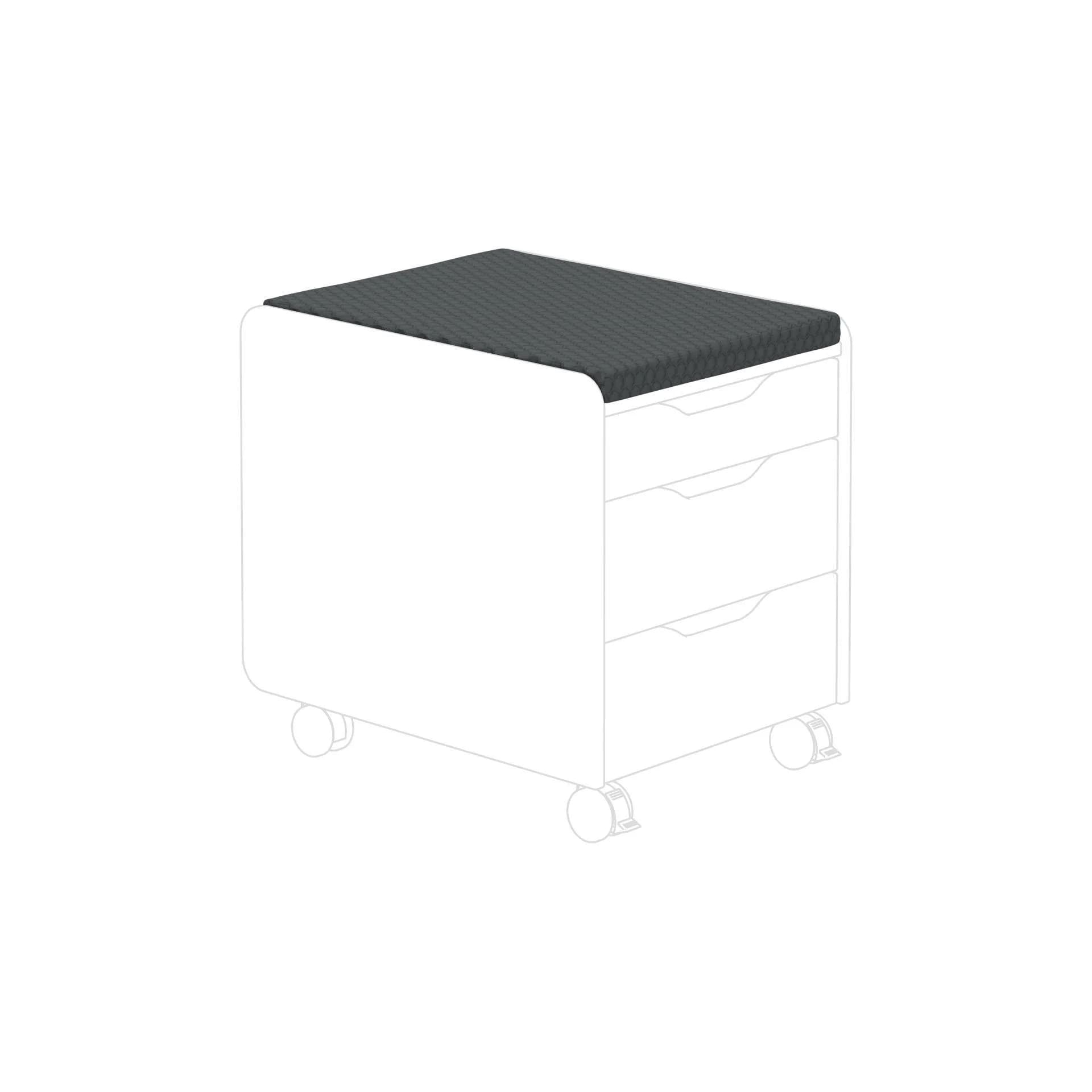 Sitzpolster PAIDI TEENIO Grau Recyceltes Polyester