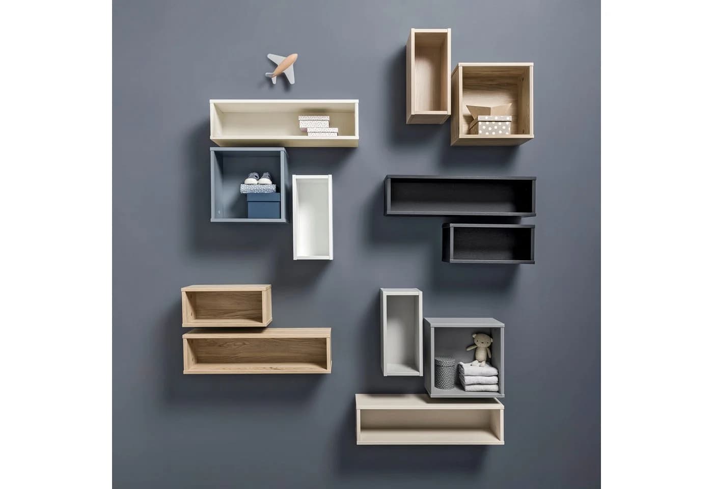 PAIDI Wandbox Wandregal Beige Robust & Stabil