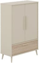 Kinderkleiderschrank aus Holz und Spanplatte Bild 1