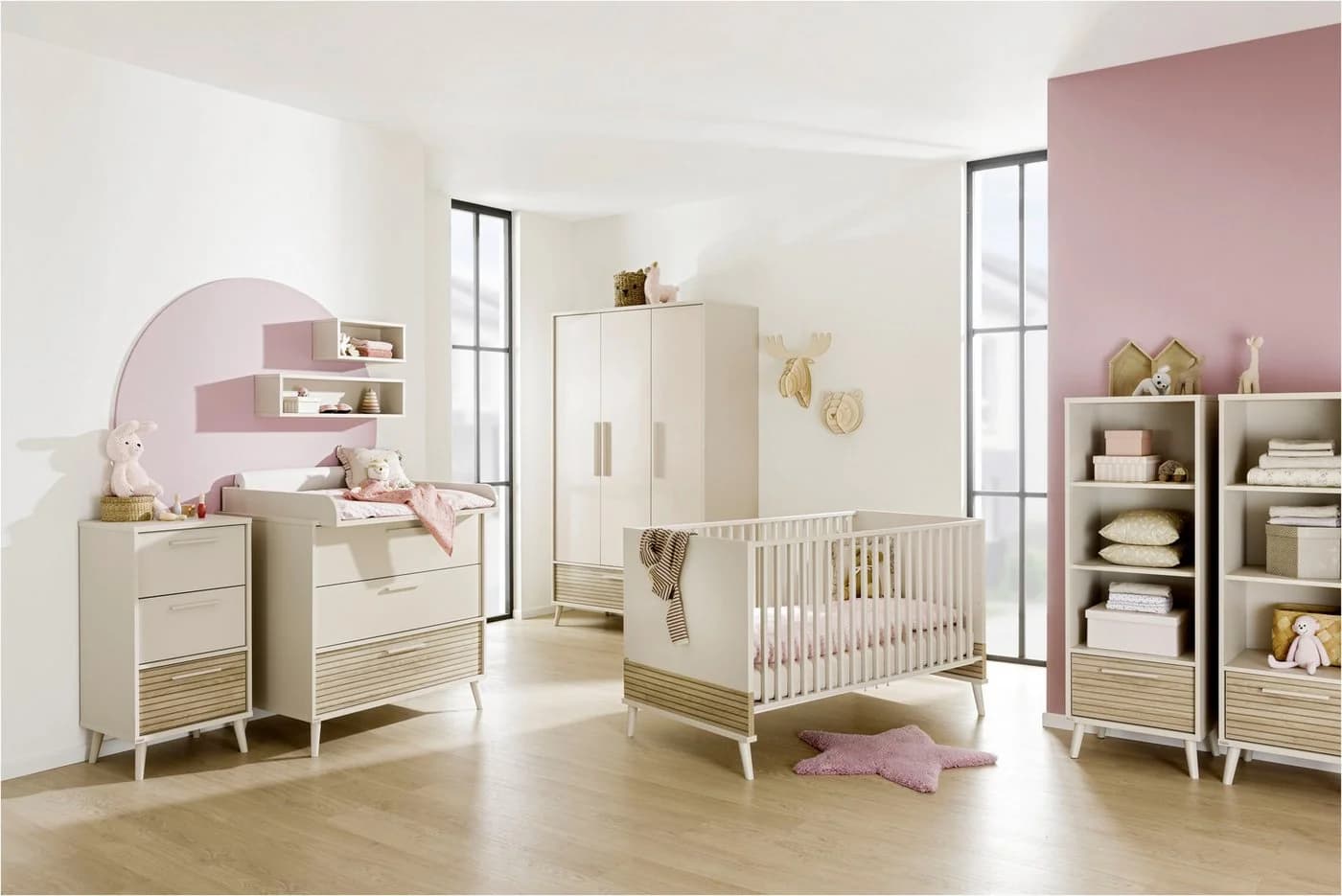 PAIDI Wickelaufsatz EEFJE Beige Holzwerkstoff Wickelkommode