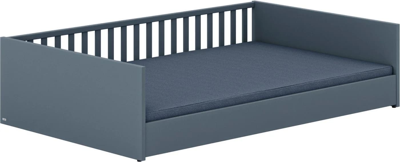 PAIDI Kinderbett Little Flo Mattblau Umbaubar Bodenbett