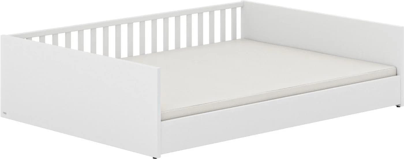 PAIDI Kinderbett Little Flo Weiß Umbaubar Bodenbett