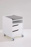 PAIDI Diego Rollcontainer Weiß mit 2 Schubladen Bild 2
