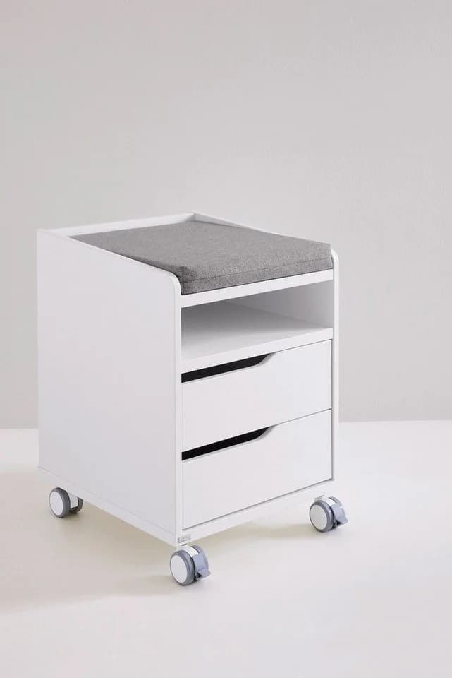 PAIDI Diego Rollcontainer Weiß mit 2 Schubladen - Bild 2