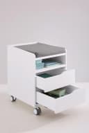 PAIDI Diego Rollcontainer Weiß mit 2 Schubladen Bild 4