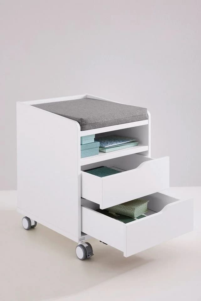 PAIDI Diego Rollcontainer Weiß mit 2 Schubladen - Bild 4