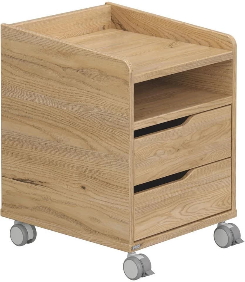 PAIDI Diego Rollcontainer Eiche-Montana mit Soft-Close Schubladen